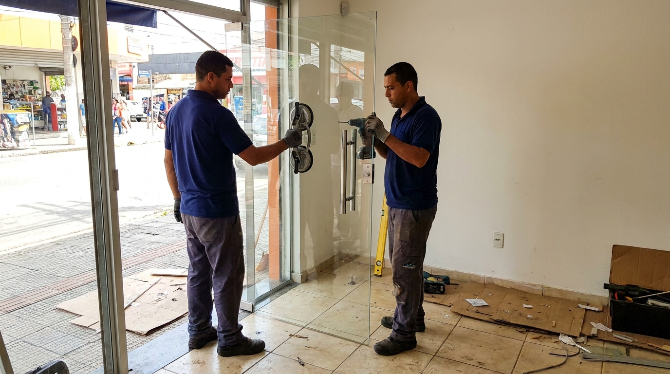 Portas em Vidro em São José dos Pinhais‑PR