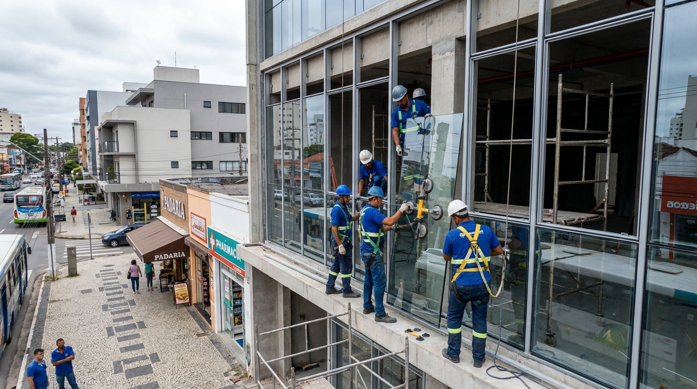 Fachada de Vidro em São José dos Pinhais‑PR